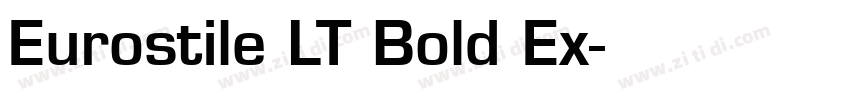 Eurostile LT Bold Ex字体转换